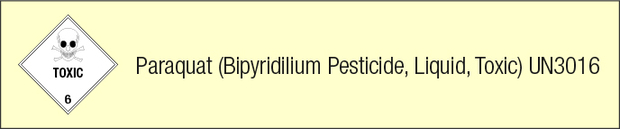 A dangerous goods marketing and labelling example