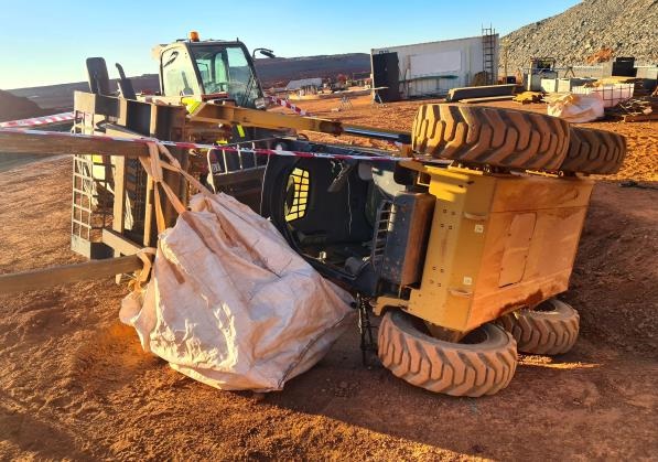 An operator was reversing a skid steer under the direction of a spotter when the back right side wheel went over an edge of shallow footing. With the momentum of reversing the centre of gravity changed and skid steer tipped onto its side.