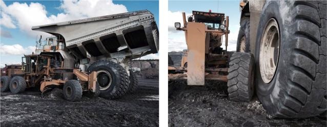 Haul truck collides with grader on active dump
