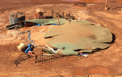 Water tank that failed